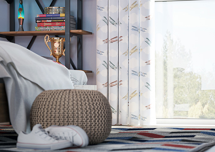 Flying Ace, Rainbow - Made to Measure Curtains - Image 5